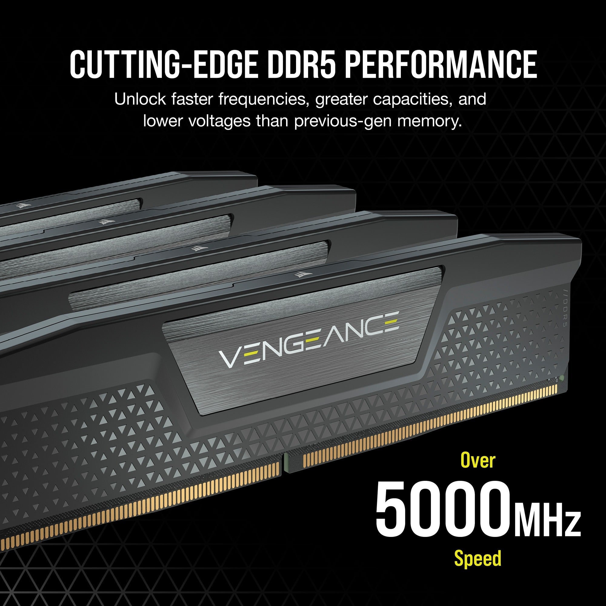 Corsair vengeance 16 gb ddr5-5200 (2x 8 gb) werkgeheugen (zwart, cmk16gx5m2b5200c40, xmp 3.0)