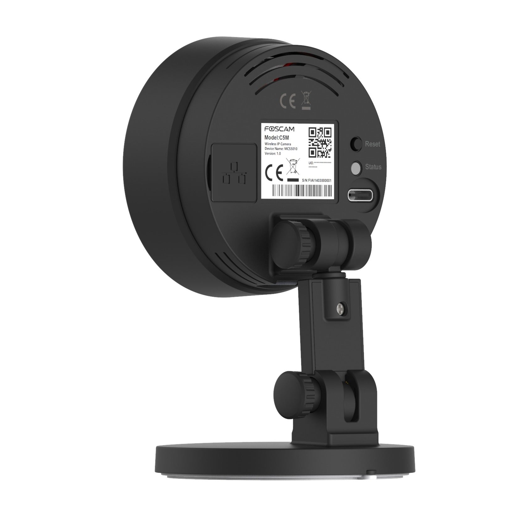 Foscam c5m beveiligingscamera (zwart, 3k, 5mp, dual-band wi-fi)
