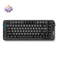 Mchose x75 black hyacinth wireless gasket mount mechanical rgb toetsenbord (zwart, us lay-out (qwerty), ktt hyacinth, 75%, rgb, hot swap, double-shot pbt, draadloos | bluetooth | usb-c)
