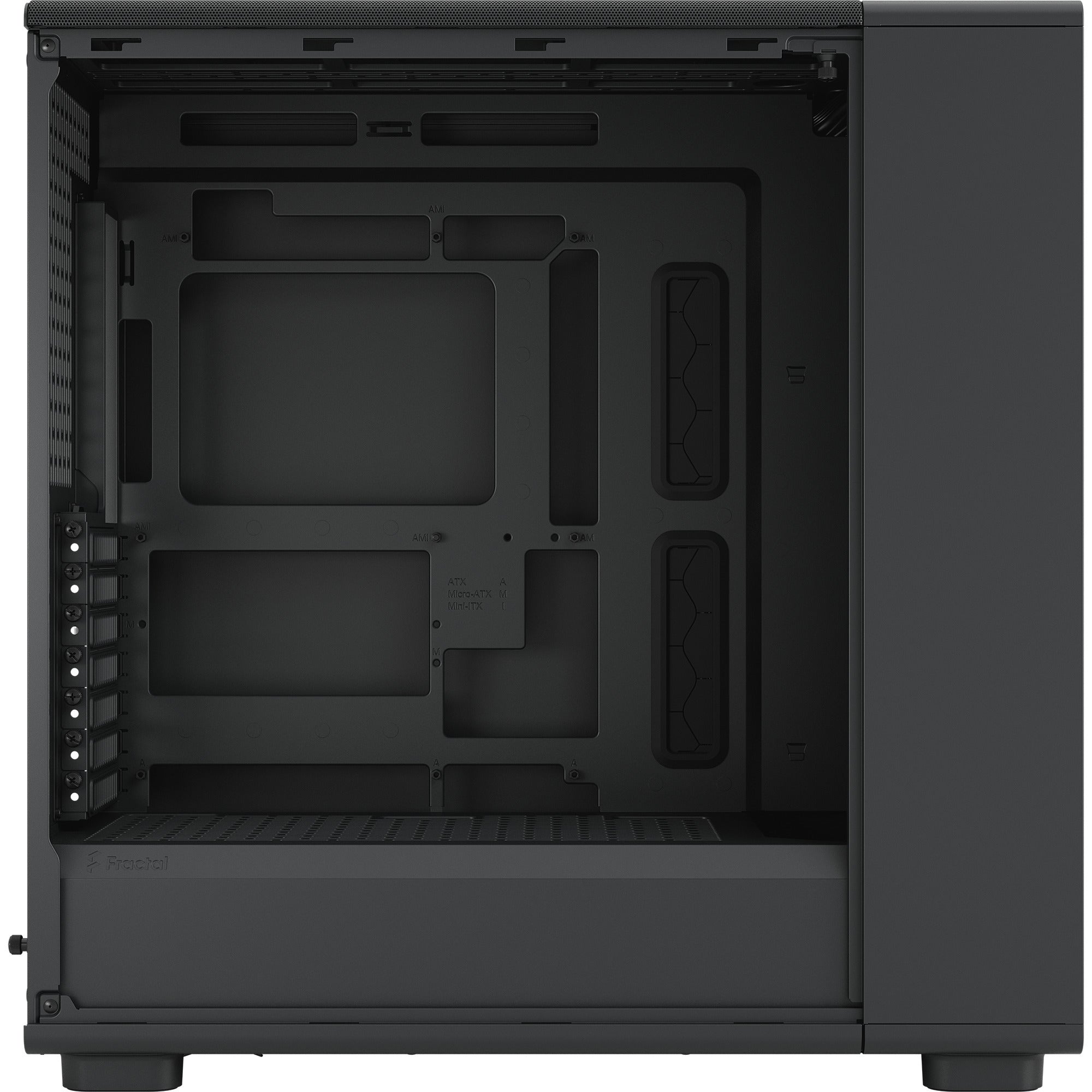 Fractal design epoch xl solid midi tower behuizing (zwart | 2x usb-a | 1x usb-c)