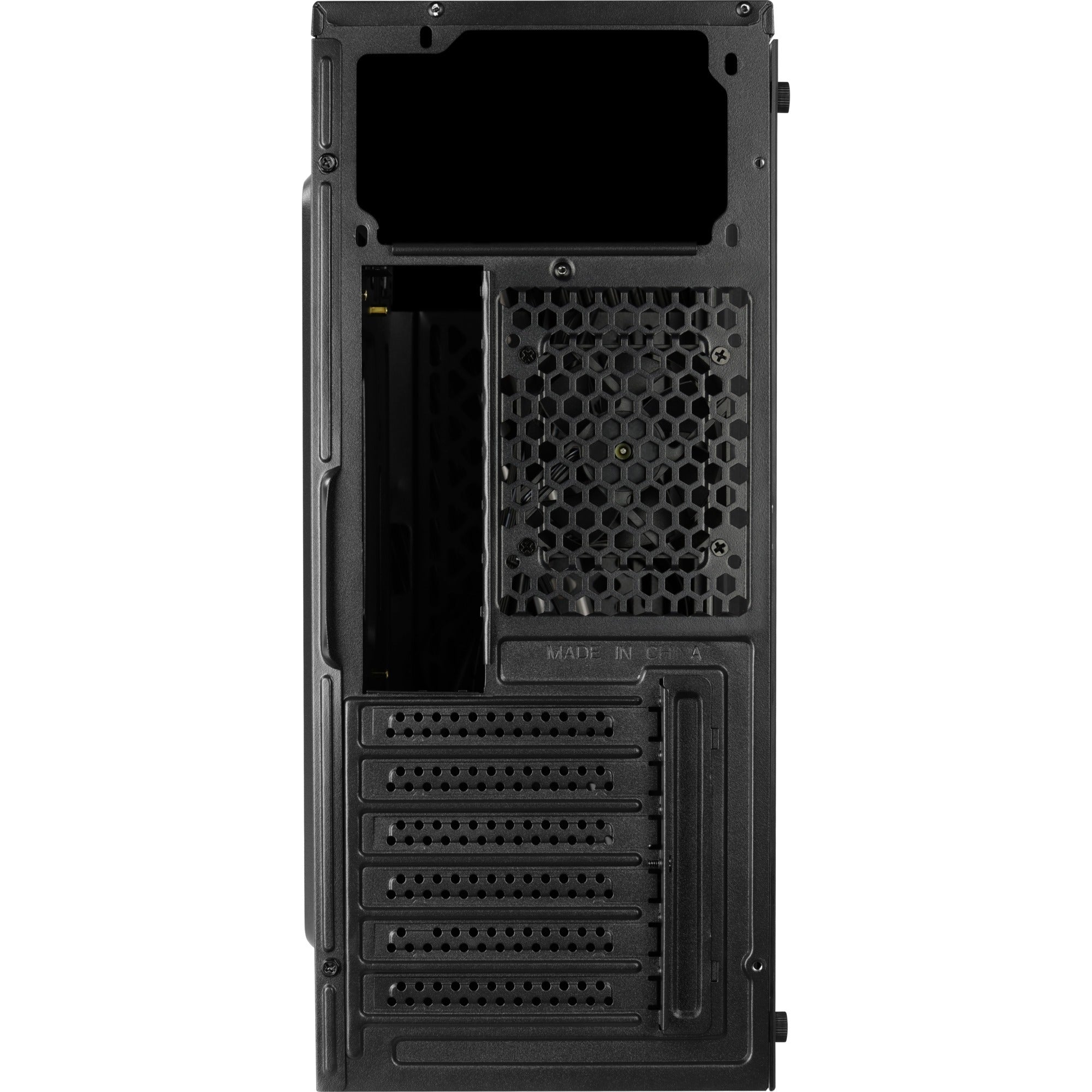 Aerocool streak midi tower behuizing (zwart | 3x usb-a | rgb | window)