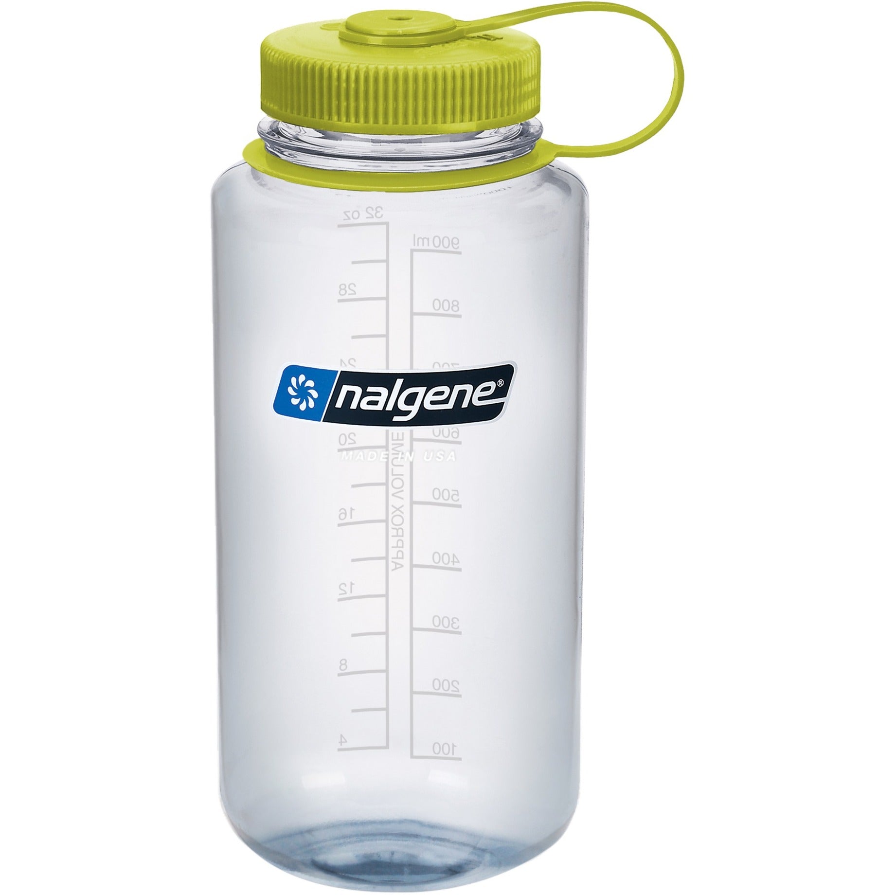 Nalgene wide mouth sustain water bottle, 1 liter drinkfles (transparant)