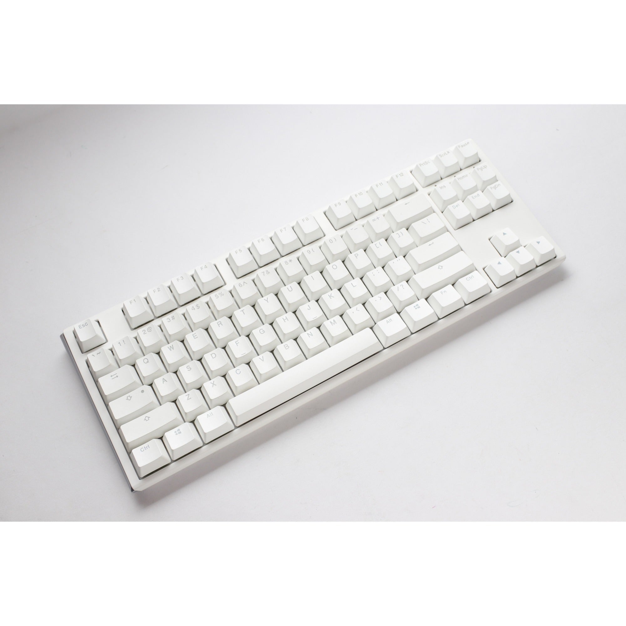 Ducky one 3 classic pure white tkl, toetsenbord (wit, us lay-out, cherry mx speed silver, rgb led, double-shot pbt, hot-swappable, quack mechanics, 80%)