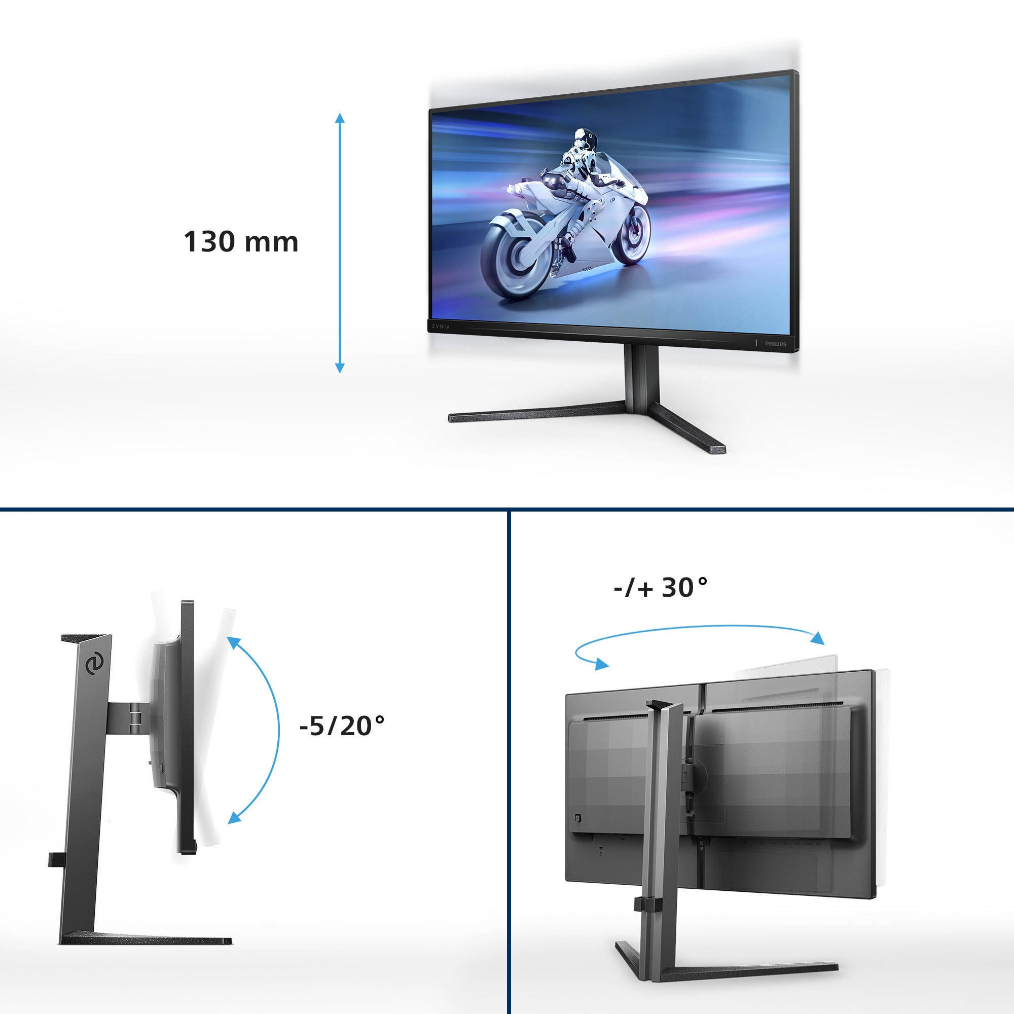 Philips evnia 25m2n5200u 24.5 gaming monitor (zwart, hdmi, displayport, 390 hz (oc))