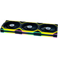 Lian li uni fan sl120 wireless rgb case fans (zwart, 3 stuks, 120 x 124.5 x 28 mm, pwm)