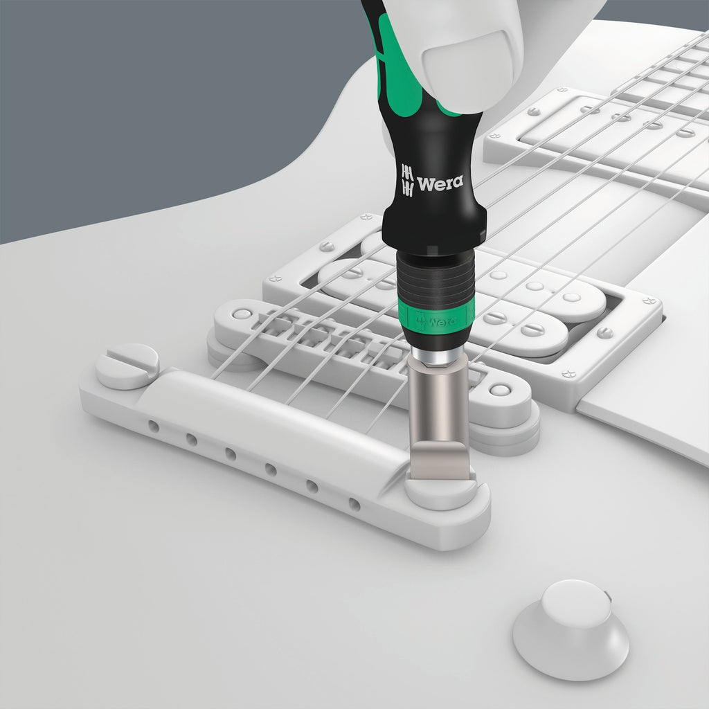 Wera 9100 gitarenreparatieset, 27‑delig gereedschapsset (zwart)