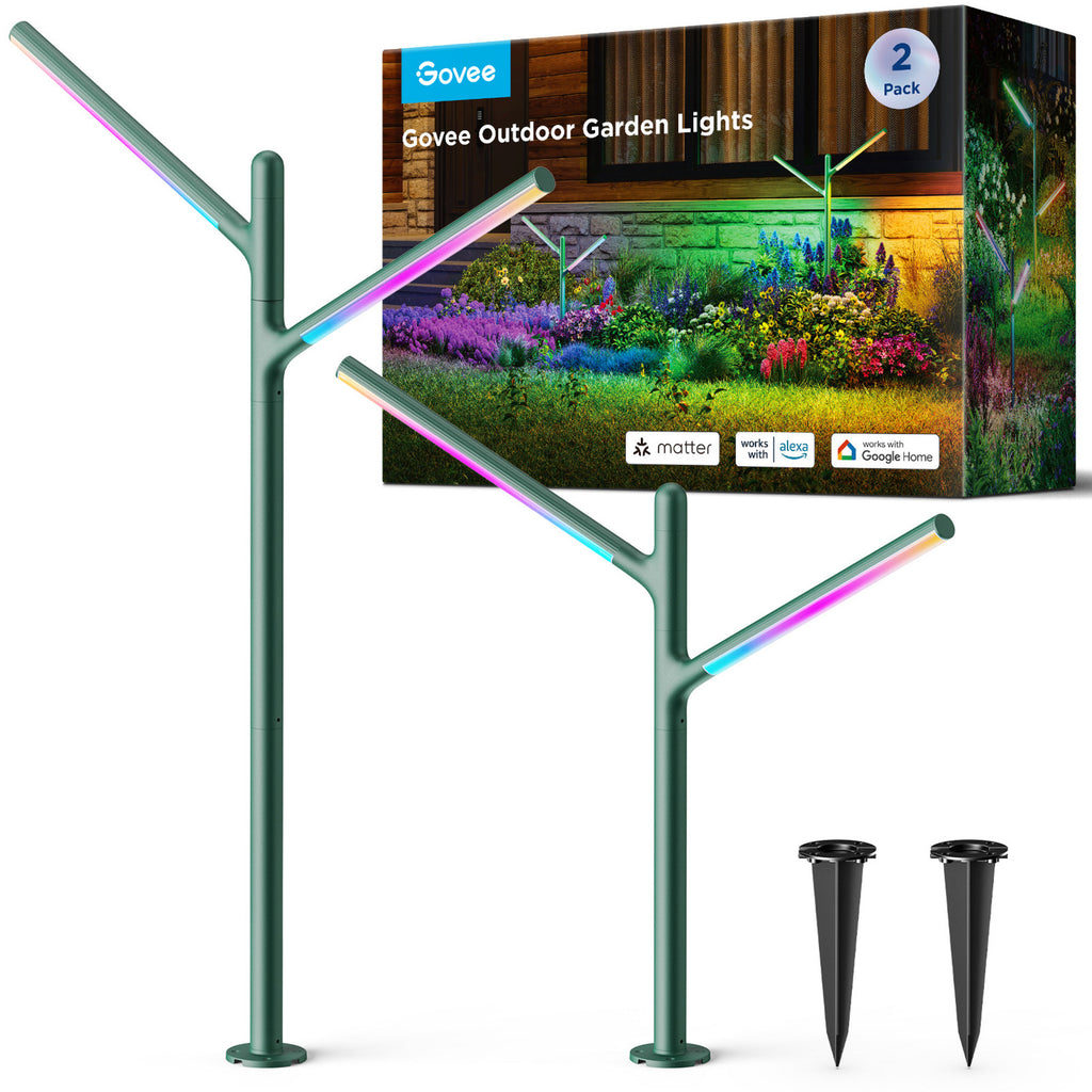 Govee outdoor garden lights - 2-pack sfeerverlichting (2,4ghz-wifi + bluetooth)