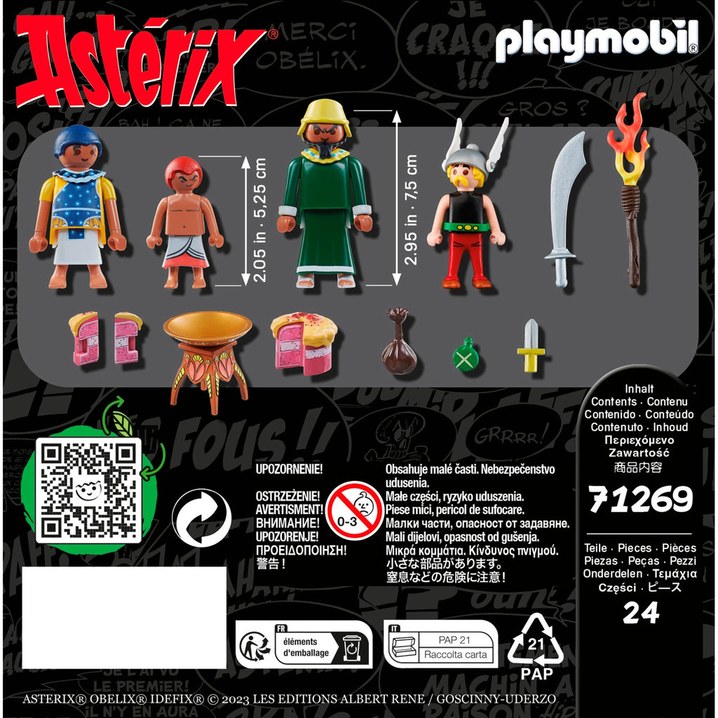 Playmobil asterix - de vergiftigde taart van plurkis constructiespeelgoed (71269)