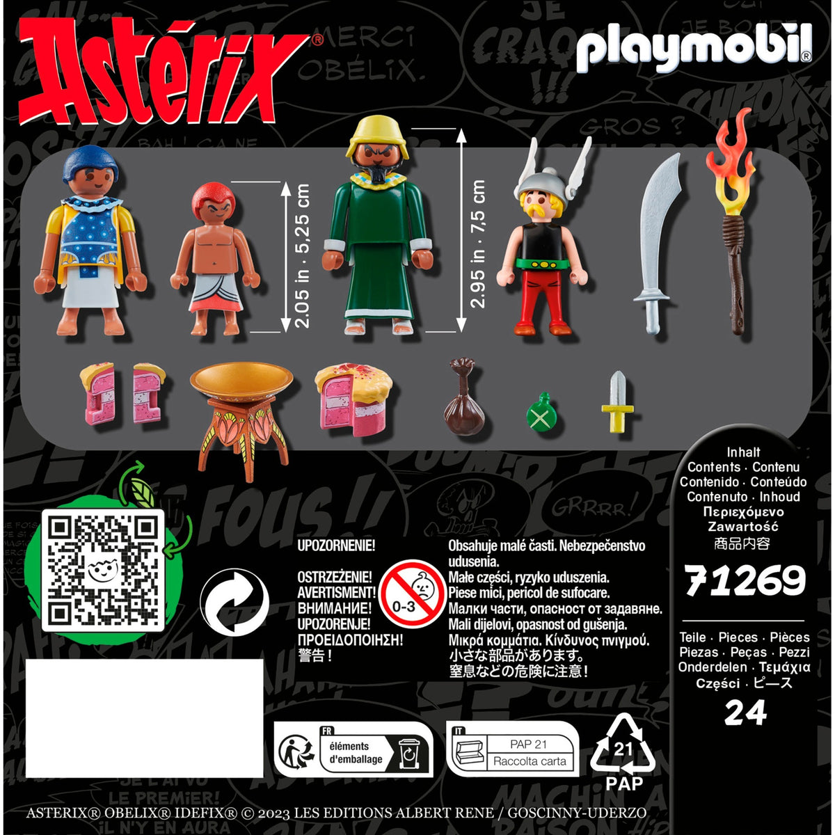 Playmobil asterix - de vergiftigde taart van plurkis constructiespeelgoed (71269)