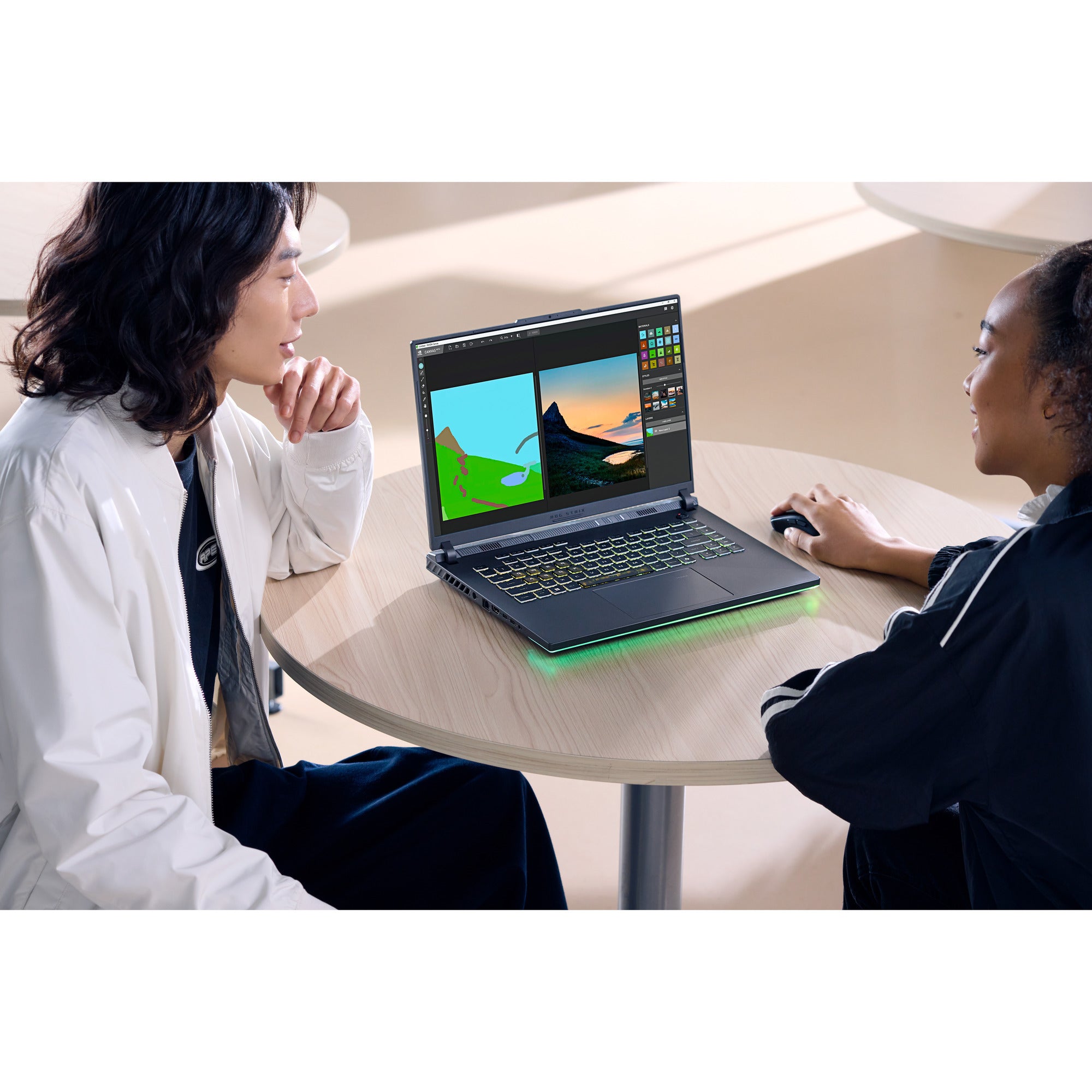 Asus rog strix g16 g614fr-s5252w 16 gaming laptop (grijs groen | r9 9955hx | rtx 5070 ti | 16 gb | 1 tb ssd)