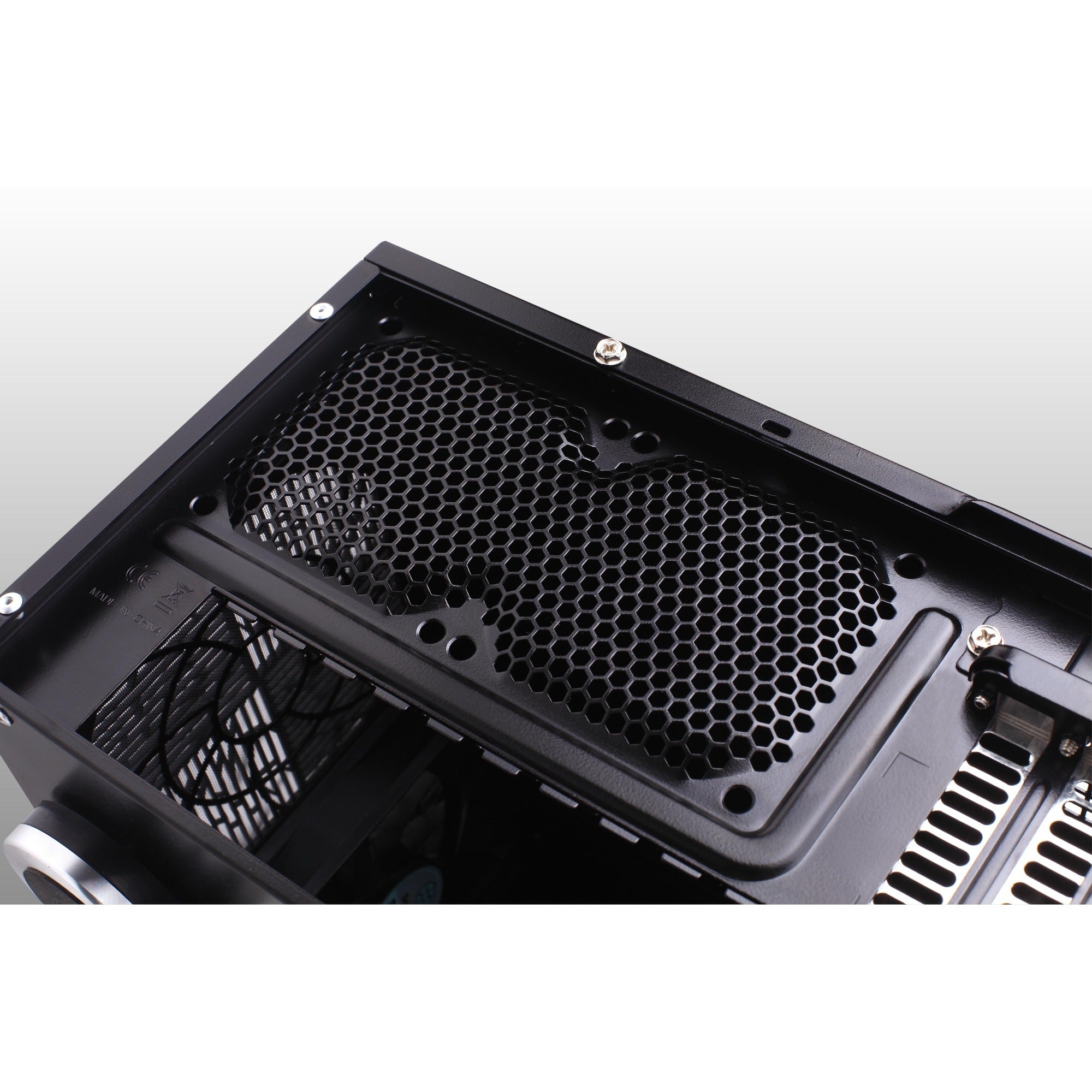 Silverstone sst-gd07b-c htpc behuizing (zwart | 1x usb-a | 1x usb-c)