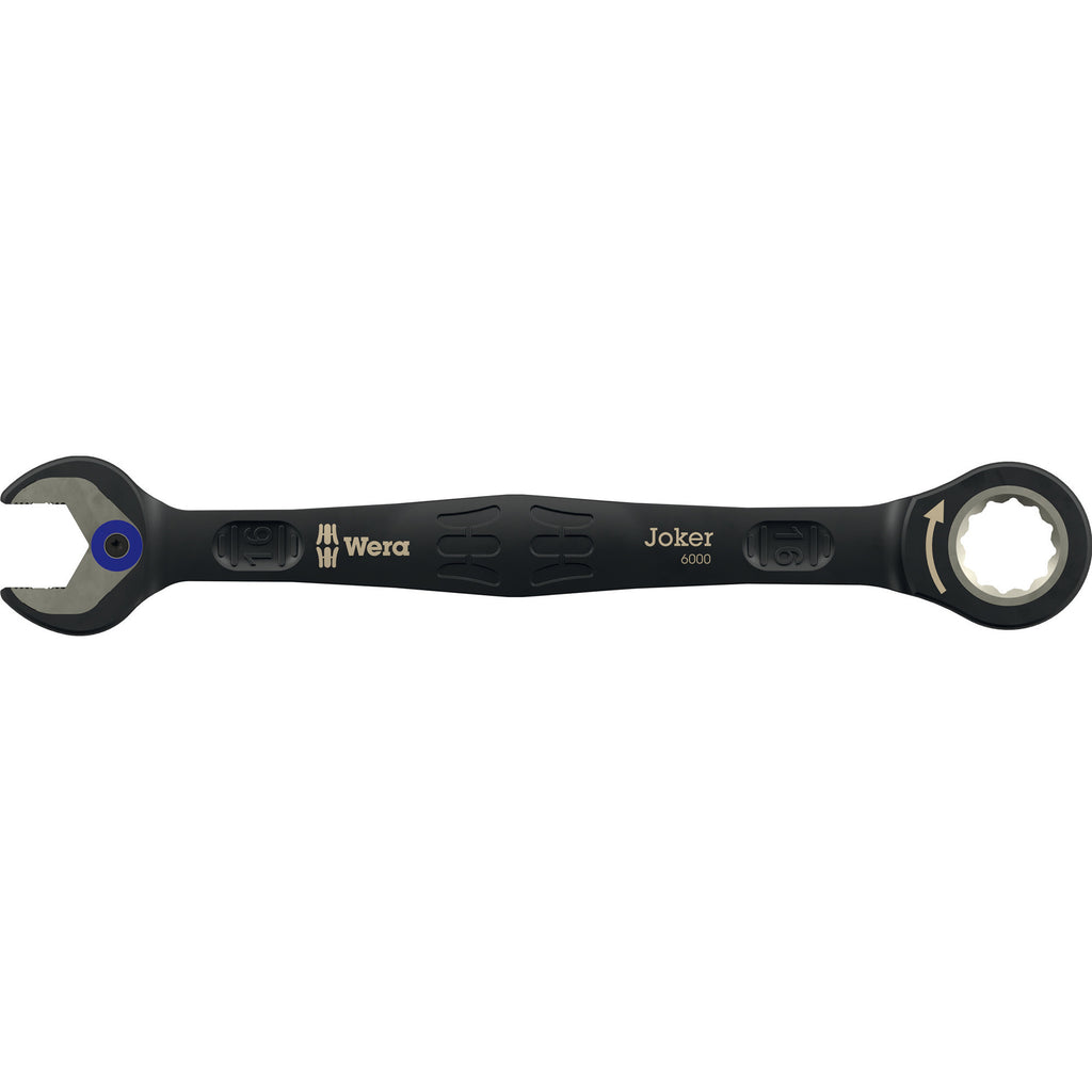 Wera 6000 joker black edition 11 set 1 steek-ringratelsleutelset, 11‑delig moersleutel (zwart)