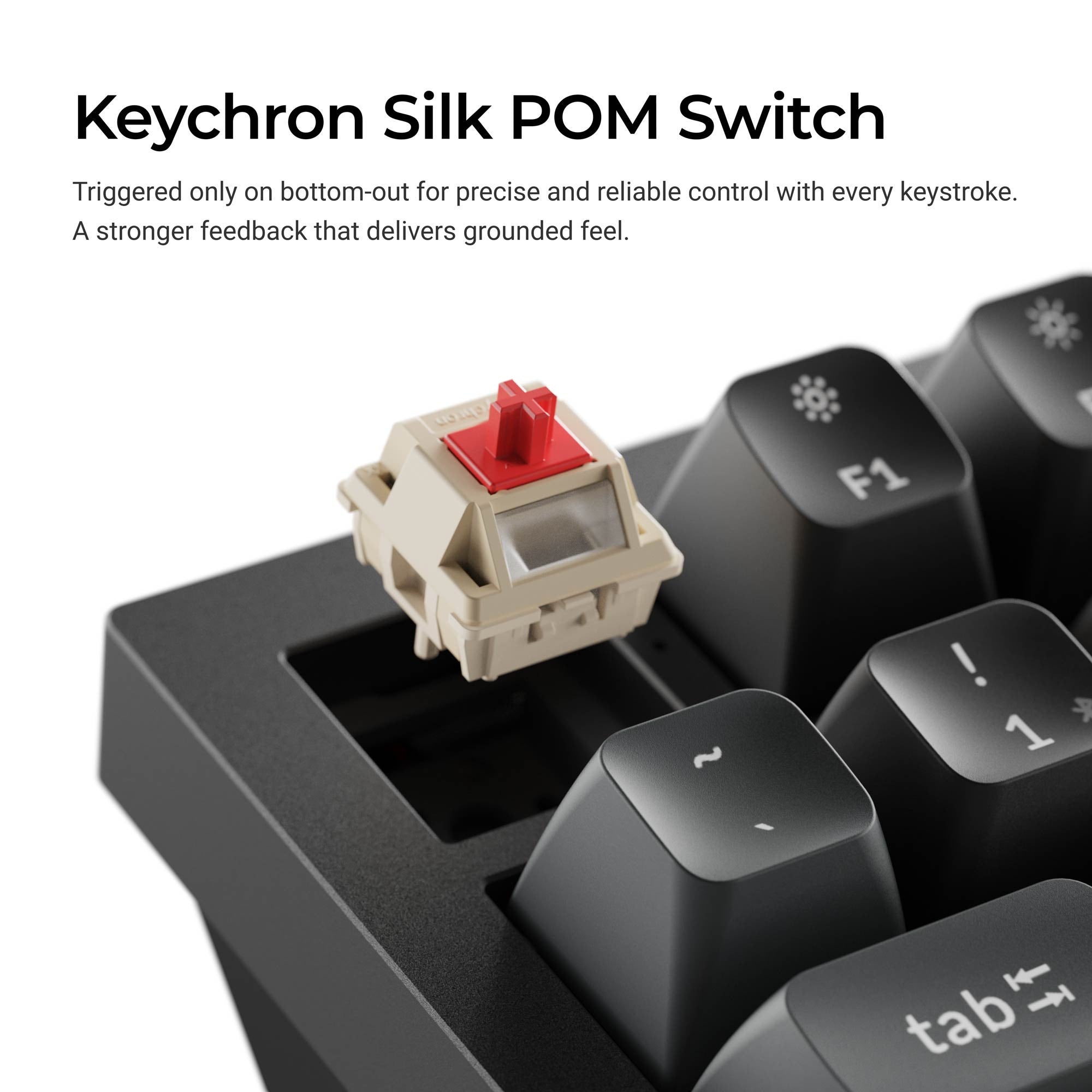 Keychron q1 ultra-m4 8k wireless custom mechanical keyboard (zwart, us lay-out (qwerty), silk pom banana, 75%, rgb, hot swap, 8k, 2.4 ghz | bluetooth 5.2 | usb-c)