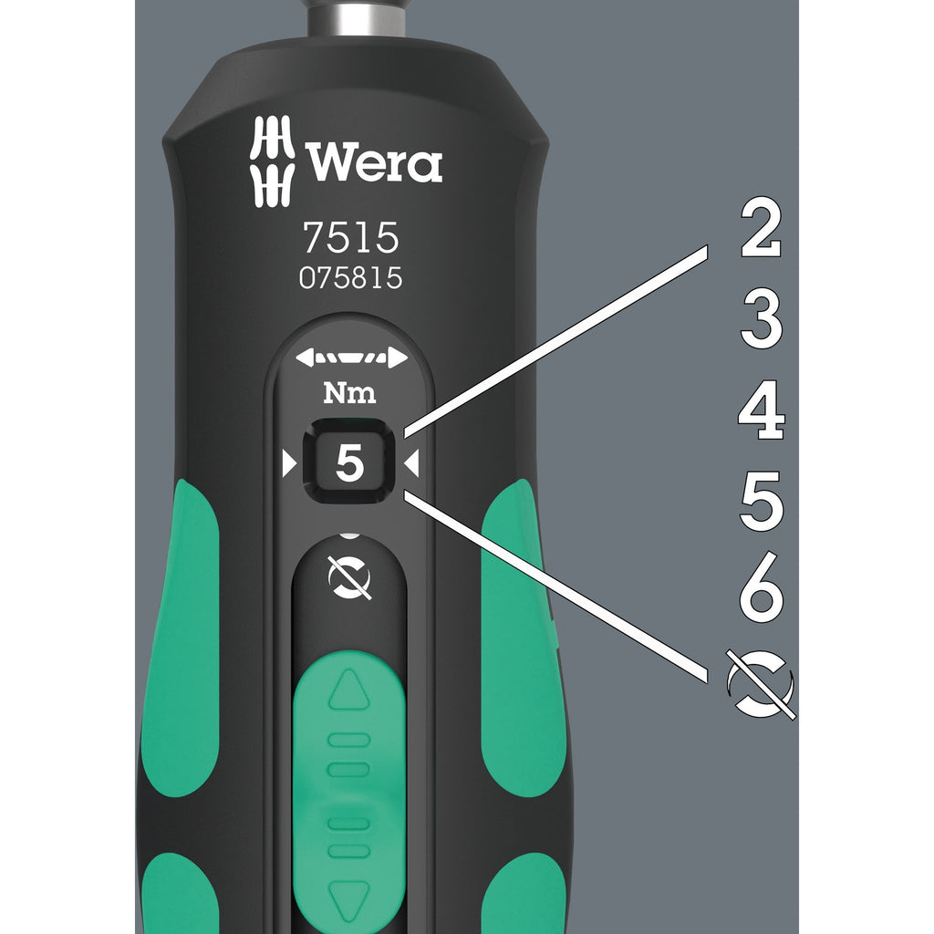 Wera 7515 kraftform safe-torque speed draaimomentschroevendraaier (zwart groen, 2-6 nm)