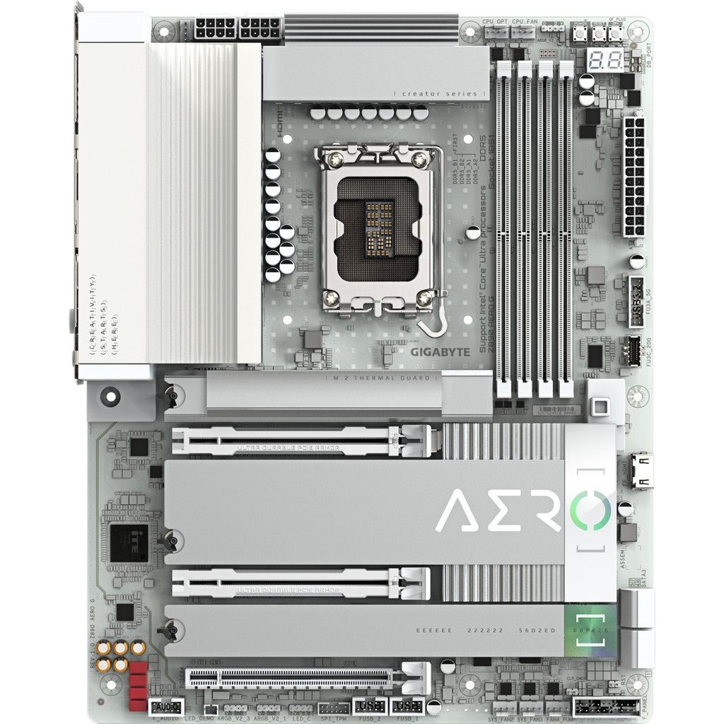 Gigabyte z890 aero g socket 1851 moederbord (raid, 2x 2.5gb-lan, wi-fi 7, bt, sound, atx)