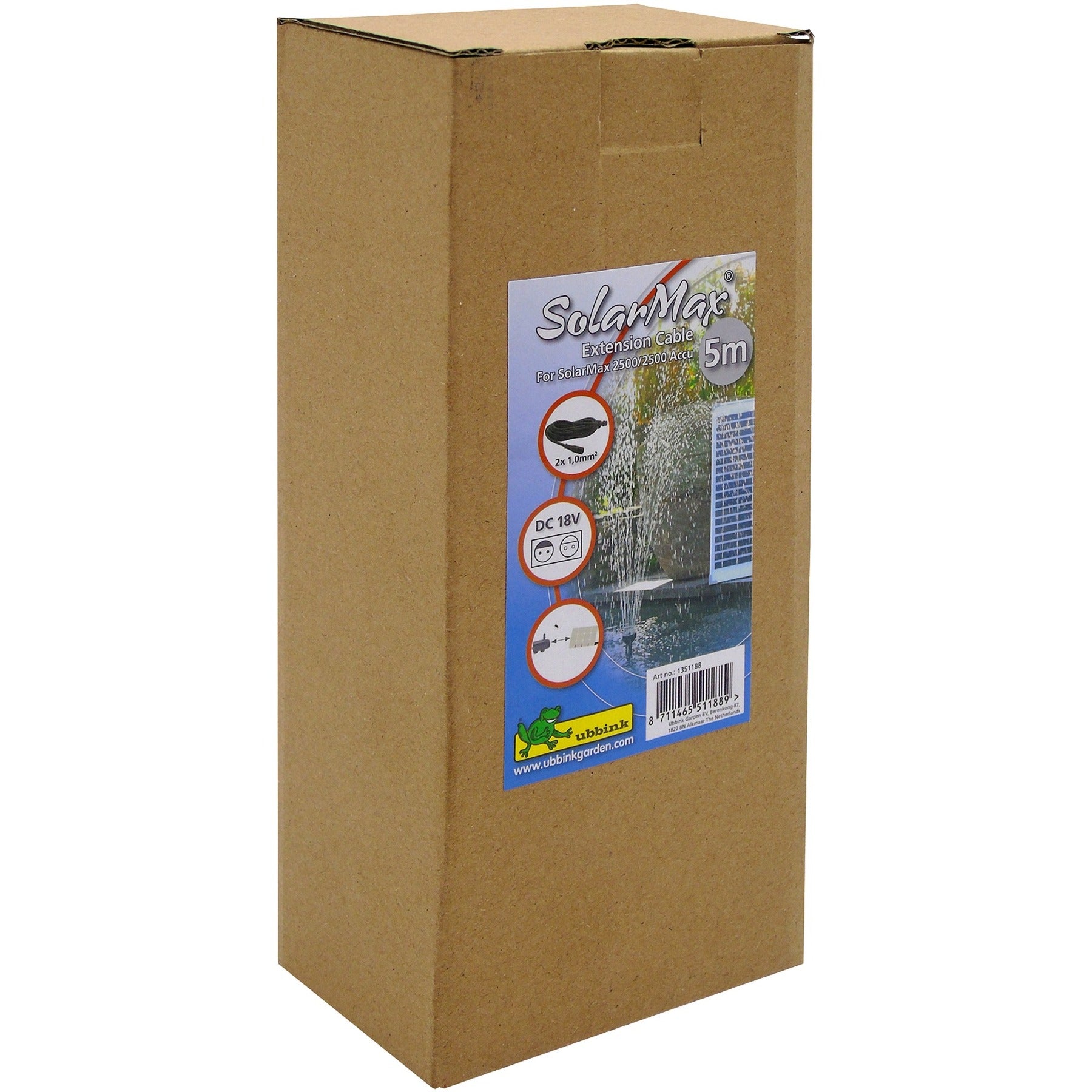 Ubbink verlengkabel (zwart, 5 meter)