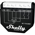 Shelly qubino wave shutter relais (zwart wit, 2-kanaals, z-wave)