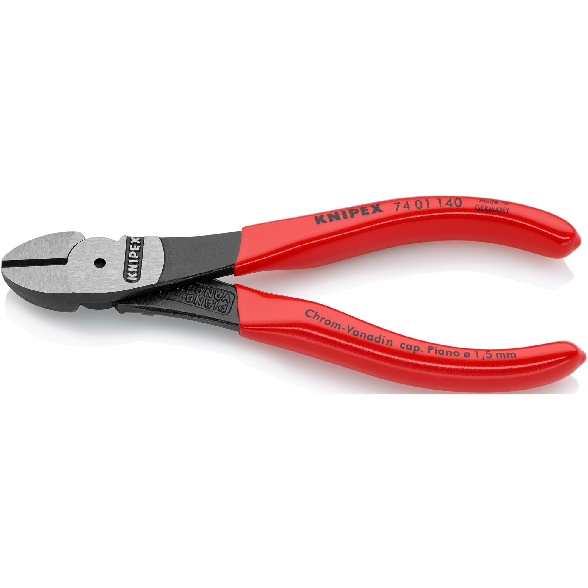 Knipex 74 01 140 kracht-zijsnijtang gepolijst kunststof 140mm