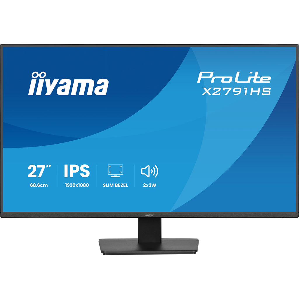 Iiyama prolite x2791hs-b1 27 monitor (zwart (mat), 120 hz, hdmi, displayport, audio)