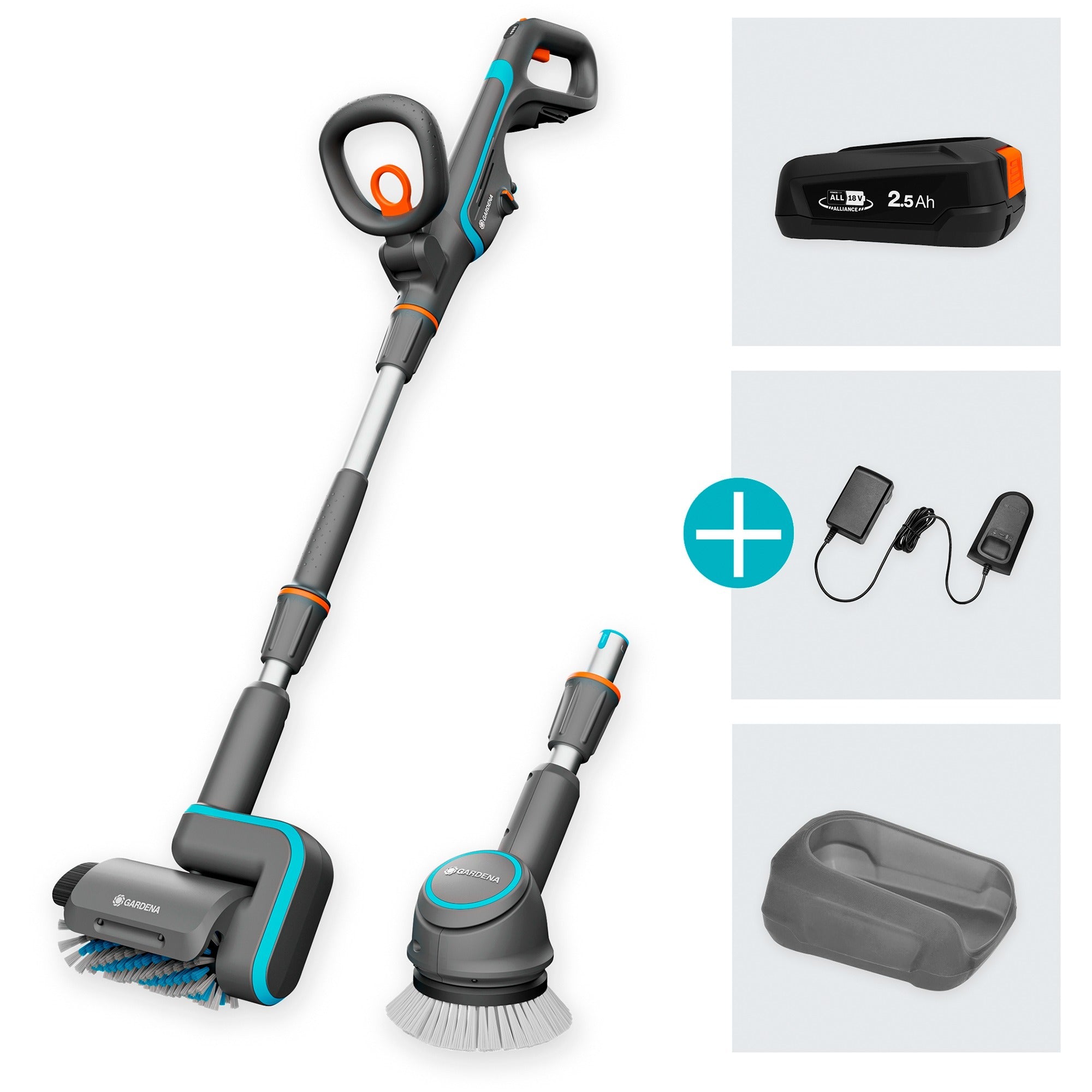Gardena Akku-Multi-Cheater Aquabrush Universal 04 18V P4A