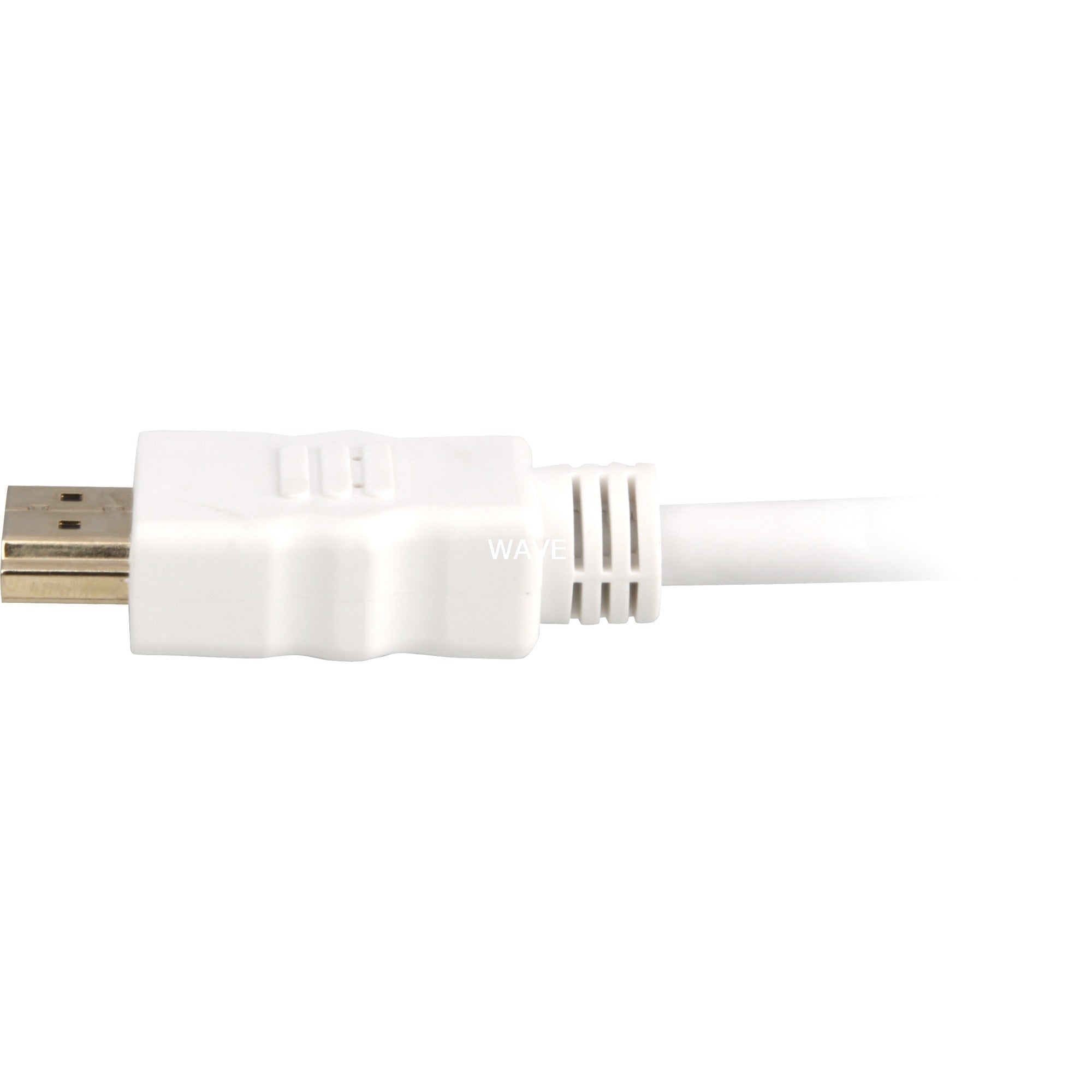 Sharkoon high speed hdmi kabel met ethernet (wit, 1 meter, 4k, verguld)