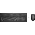 Hp 235 draadloze muis en toetsenbordcombo desktopset (zwart, be lay-out (azerty), plunger, 100%)