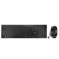 Cherry dw 9500 slim draadloze desktopset (zwart, eu lay-out (qwerty), scissor switches, 100%, 3.000 dpi, 2.4 ghz bluetooth 4.2)