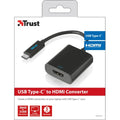 Trust usb type-c - hdmi adapter usb-adapter (zwart, 21011)