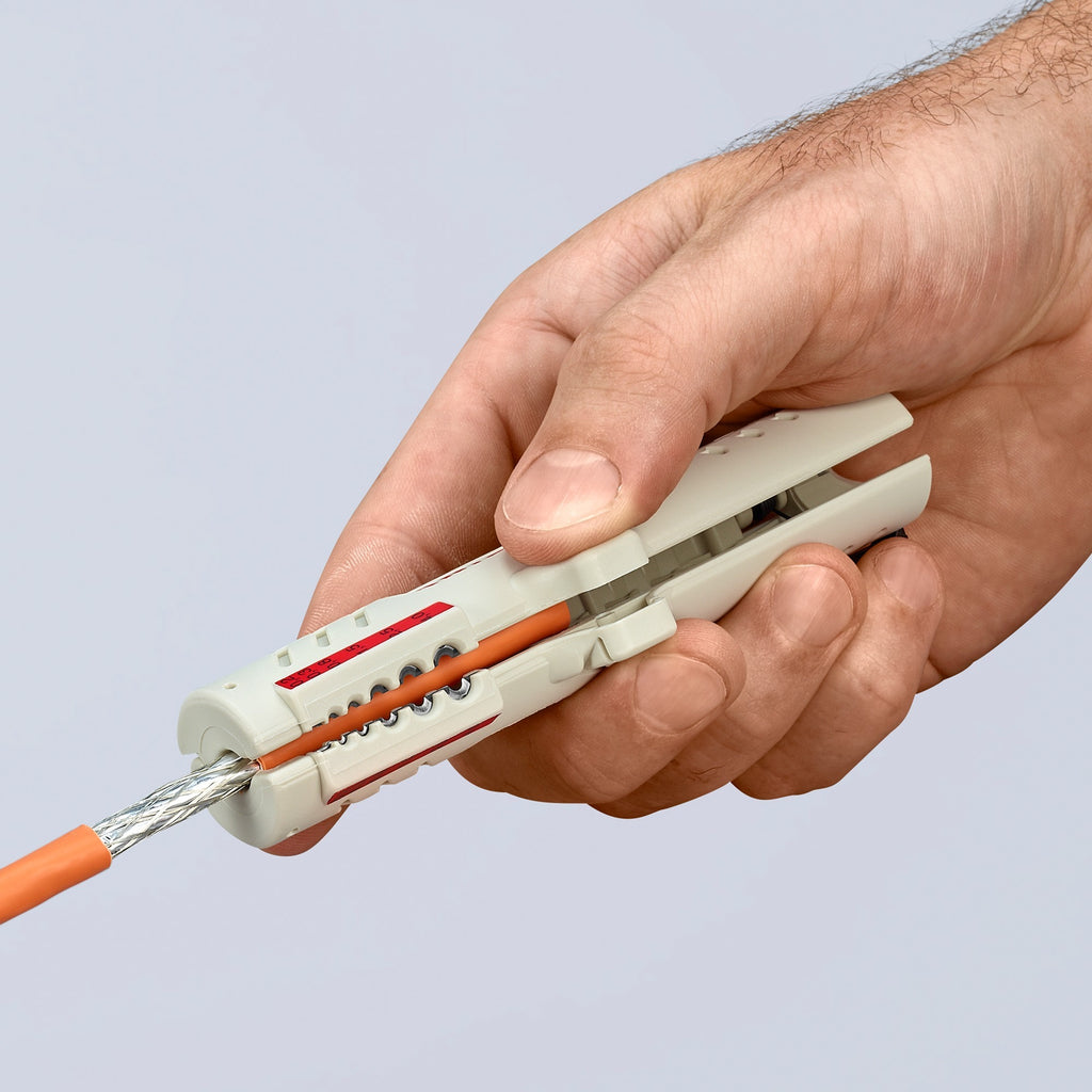 Knipex 16 65 125 sb kabelstripper geschikt voor: cat5 kabel 4.5 tot 10 mm 0.2 tot 4.0 mm²
