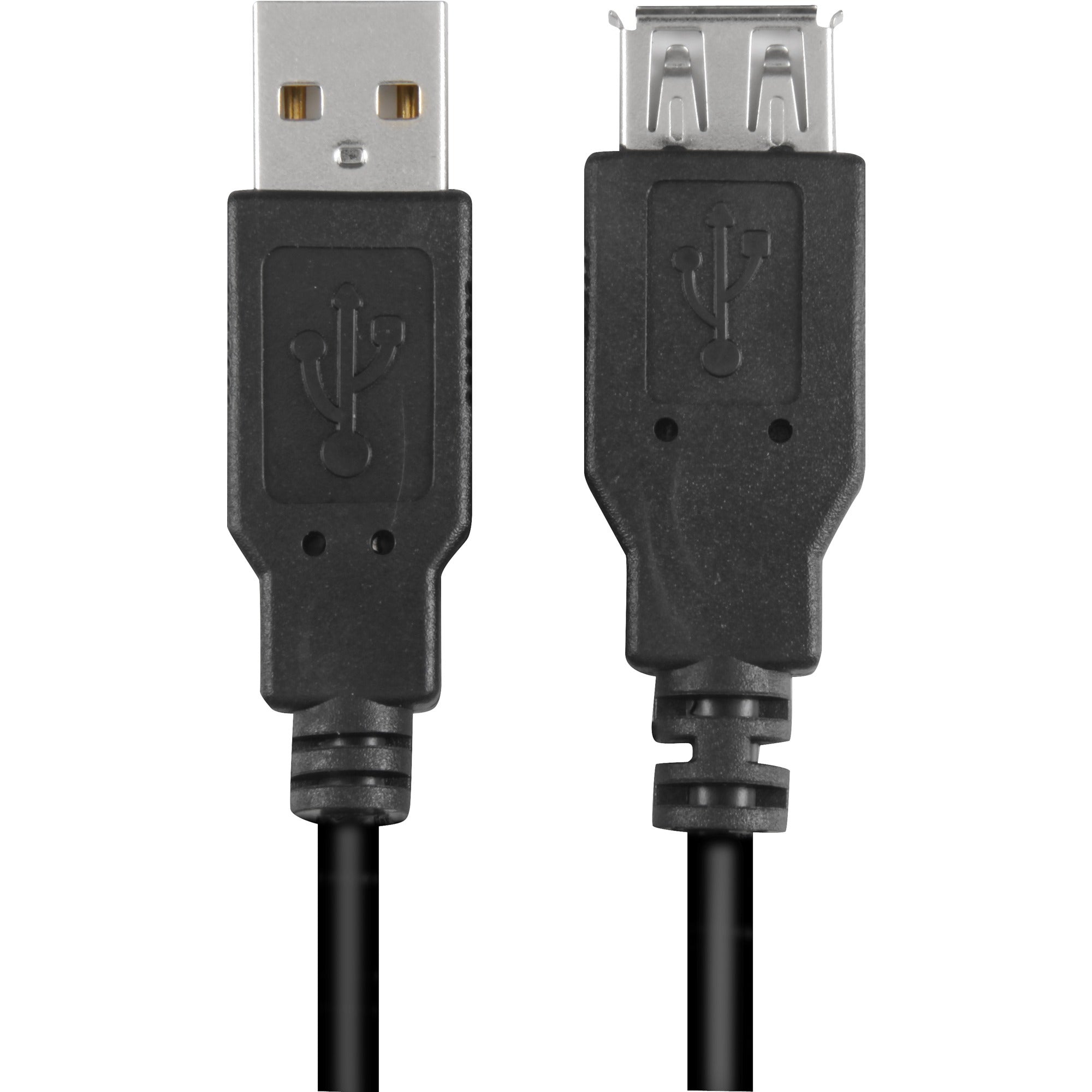 Sharkoon usb 2.0 verlengkabel (zwart, 2 meter, dubbele afscherming)