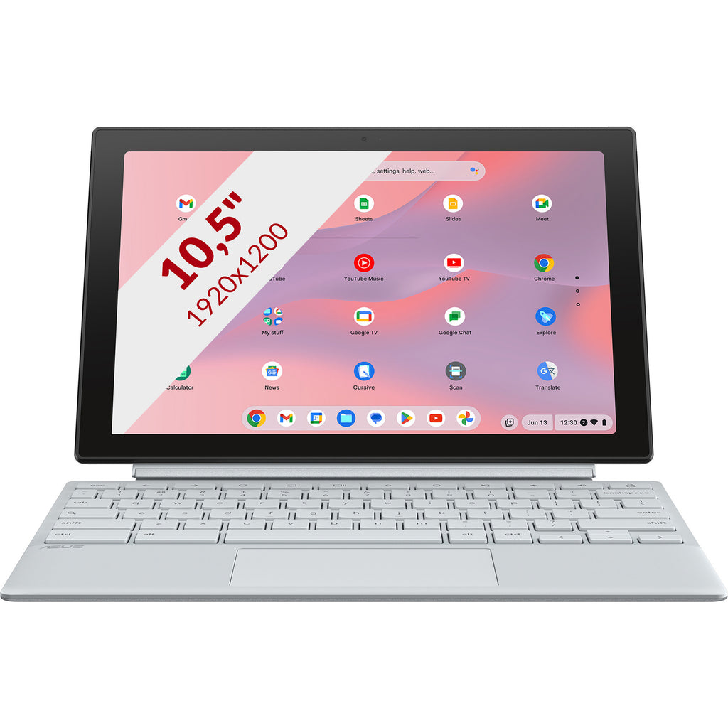 Asus chromebook cm30 detachable cl3001dm2a-r70267 10.5 2-in-1 laptop (zilver | kompanio 520 | mali-g52 2ee mc2 | 8 gb | 64 gb emmc)