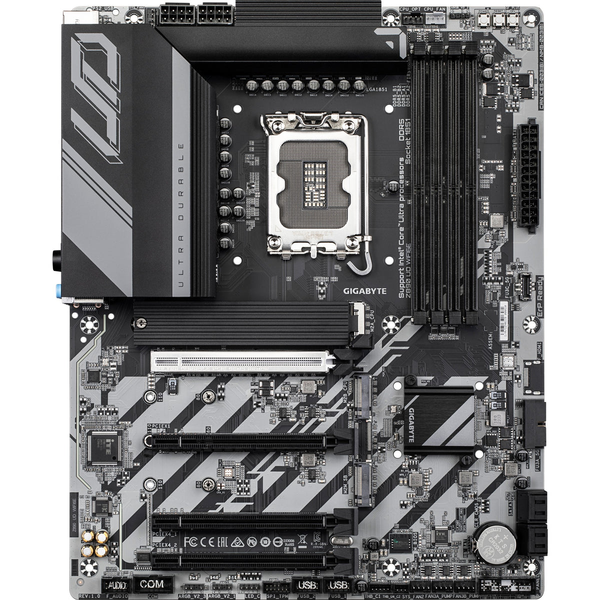 Gigabyte z890 ud wifi6e socket 1851 moederbord (raid, 2.5gb-lan, wi-fi 6e, bt, sound, atx)