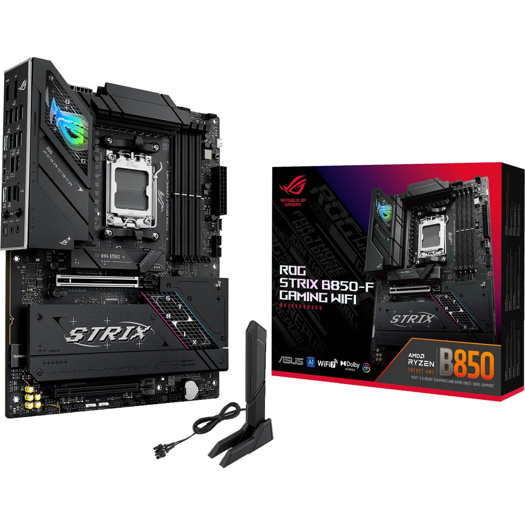 Asus rog strix b850-f gaming wifi socket am5 moederbord (2,5gb-lan, wi-fi 7, bt, sound, atx)