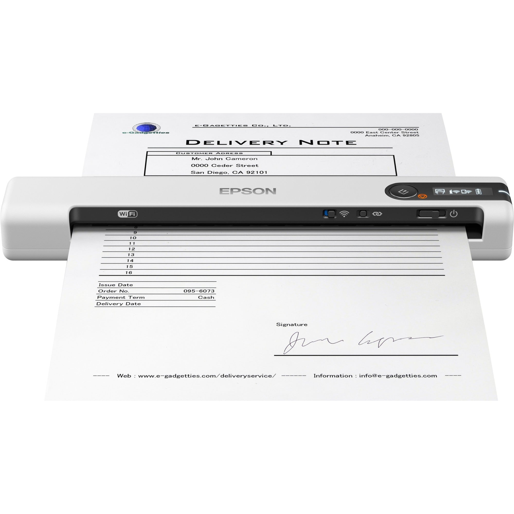 Epson workforce ds-80w feedscanner (grijs)