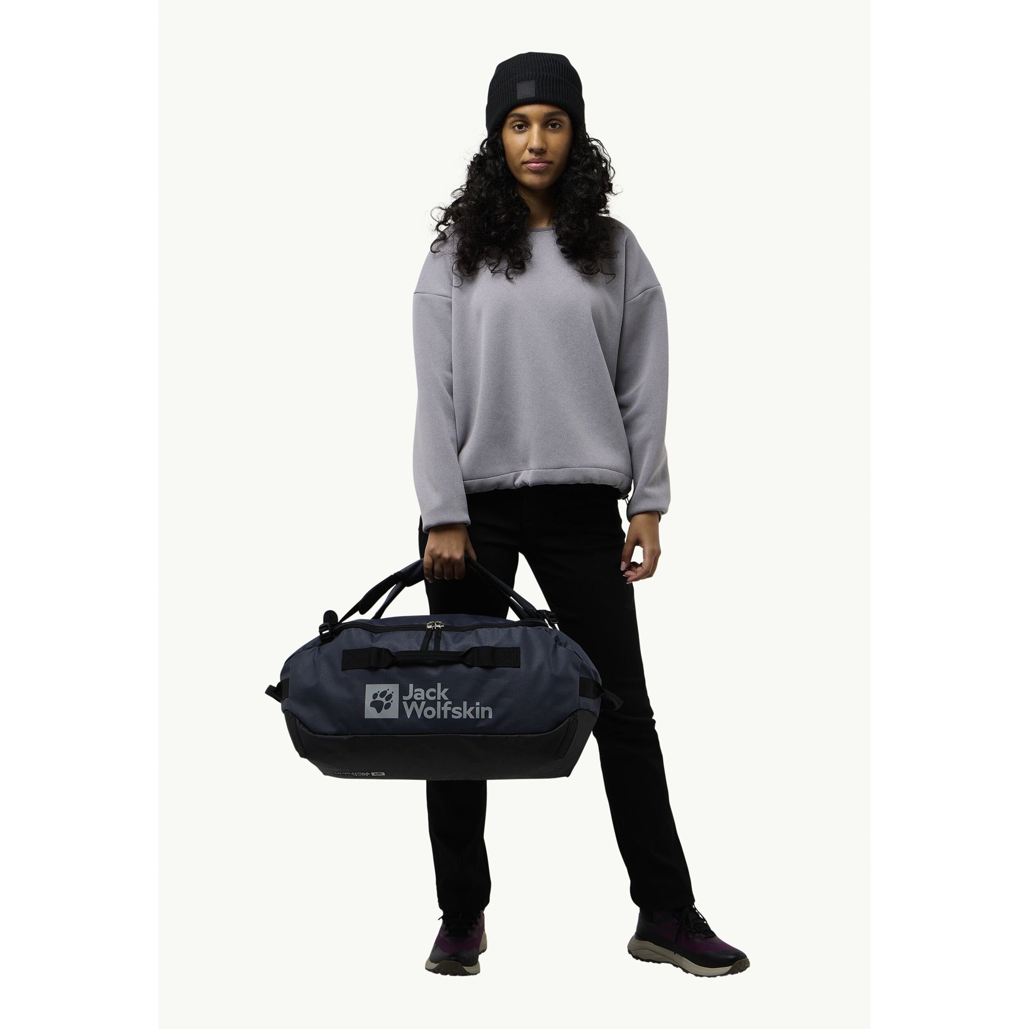 Jack wolfskin all-in duffle 35 rugzak (donkerblauw, 35 liter)