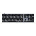 Keychron b5 pro-k1 toetsenbord (grijs, us lay-out (qwerty), scissor switches, 100%, abs keycaps, 2.4 ghz bluetooth usb)