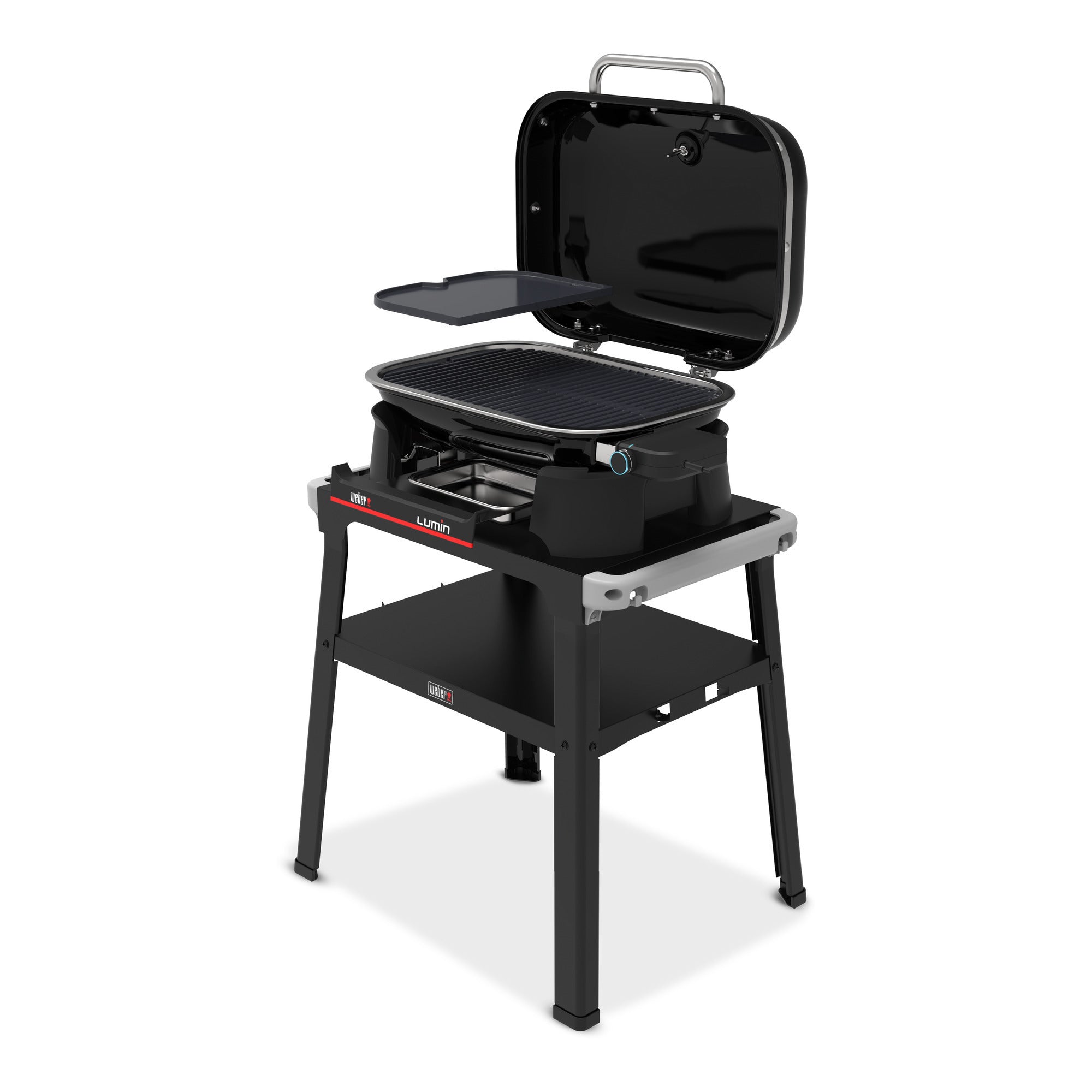 Weber lumin compact elektrische barbecue voor buiten met onderstel (zwart, 4 tot 6 personen, grilloppervlak 1561 cm²)