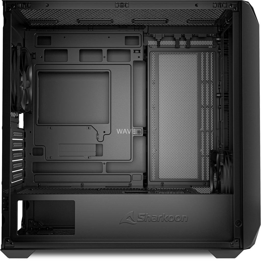 Sharkoon mk3 mini tower behuizing (zwart | 2x usb-a | 1x usb-c)