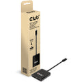 Club 3d usb 3.2 gen2 type-c (dp alt-mode) naar displayport dual monitor 4k60hz m f mst hub displayport splitter (zwart)