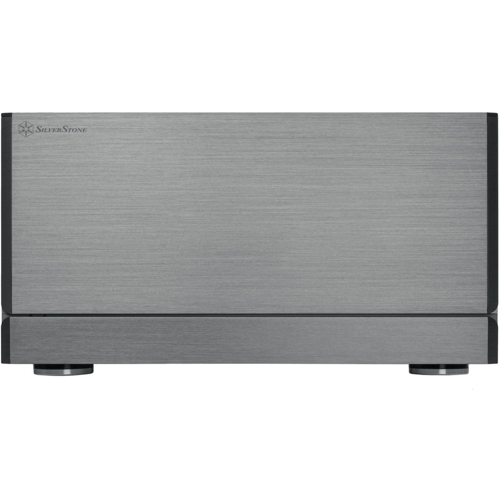 Silverstone crown 04 htpc behuizing (donkergrijs | 4x usb-a | 1x usb-c)