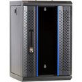 Dsi 10 inch 9u serverkast met glazen deur server rack