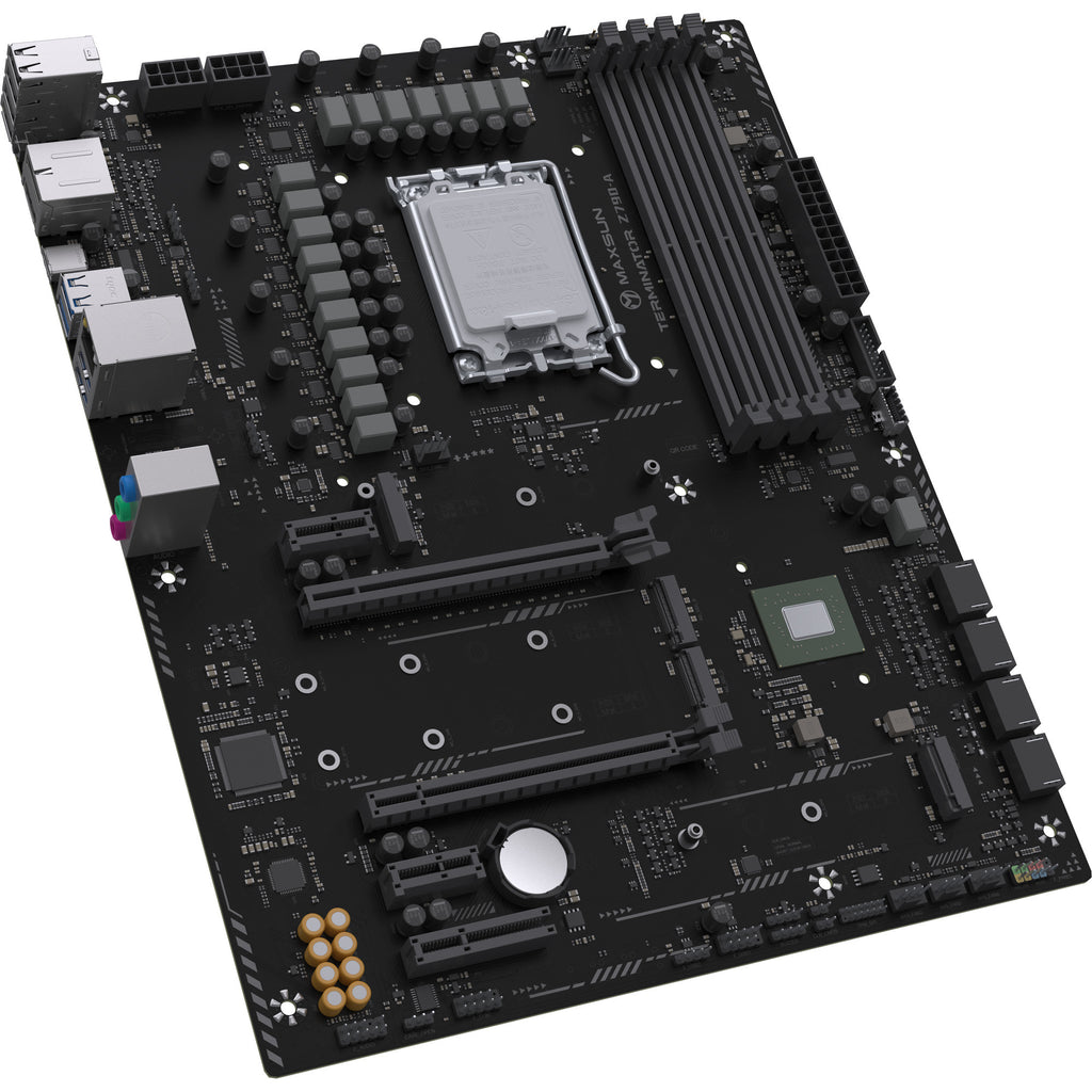 Maxsun ms-terminator z790-a wifi socket 1700 moederbord (zwart, raid, 2.5 gb-lan, wlan, bt, sound, atx)