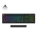 Keychron k10x-c3 rgb mechanisch toetsenbord (zwart, us lay-out (qwerty), super brown, 100%, rgb, cherry double-shot pbt keycaps, bluetooth usb-c)