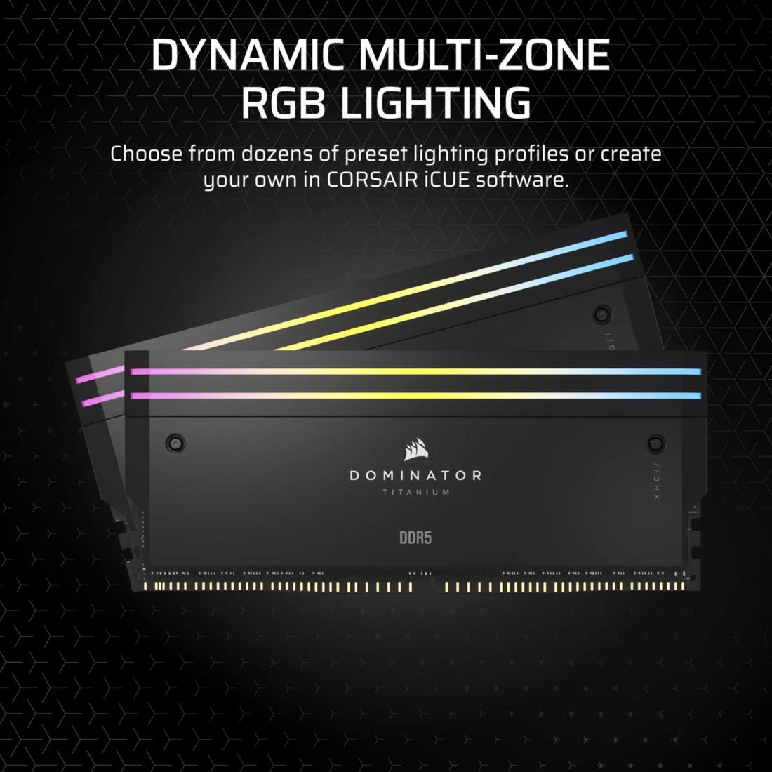 Corsair dominator titanium ddr5 lighting enhancement kit ledverlichting (zwart)