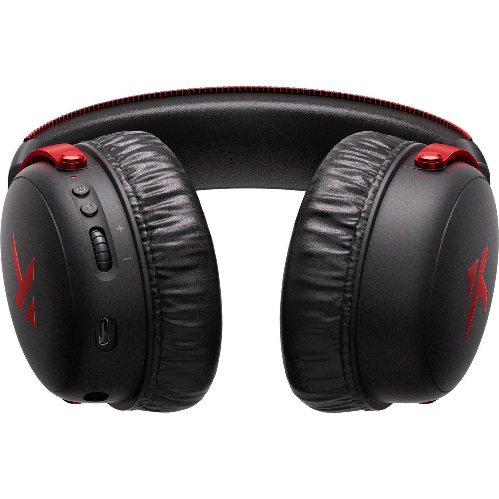 Mchose v9 pro wireless over-ear gaming headset (zwart rood, pc laptop playstation switch smartphone, 2.4g bluetooth wired type-c)