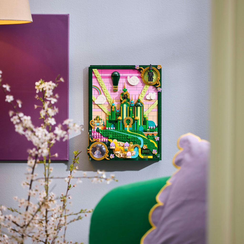Lego wicked - emerald city muurkunst constructiespeelgoed (75685)