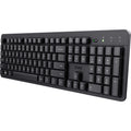 Trust ody ii draadloos toetsenbord (zwart, eu lay-out (qwerty), membraan, stil)