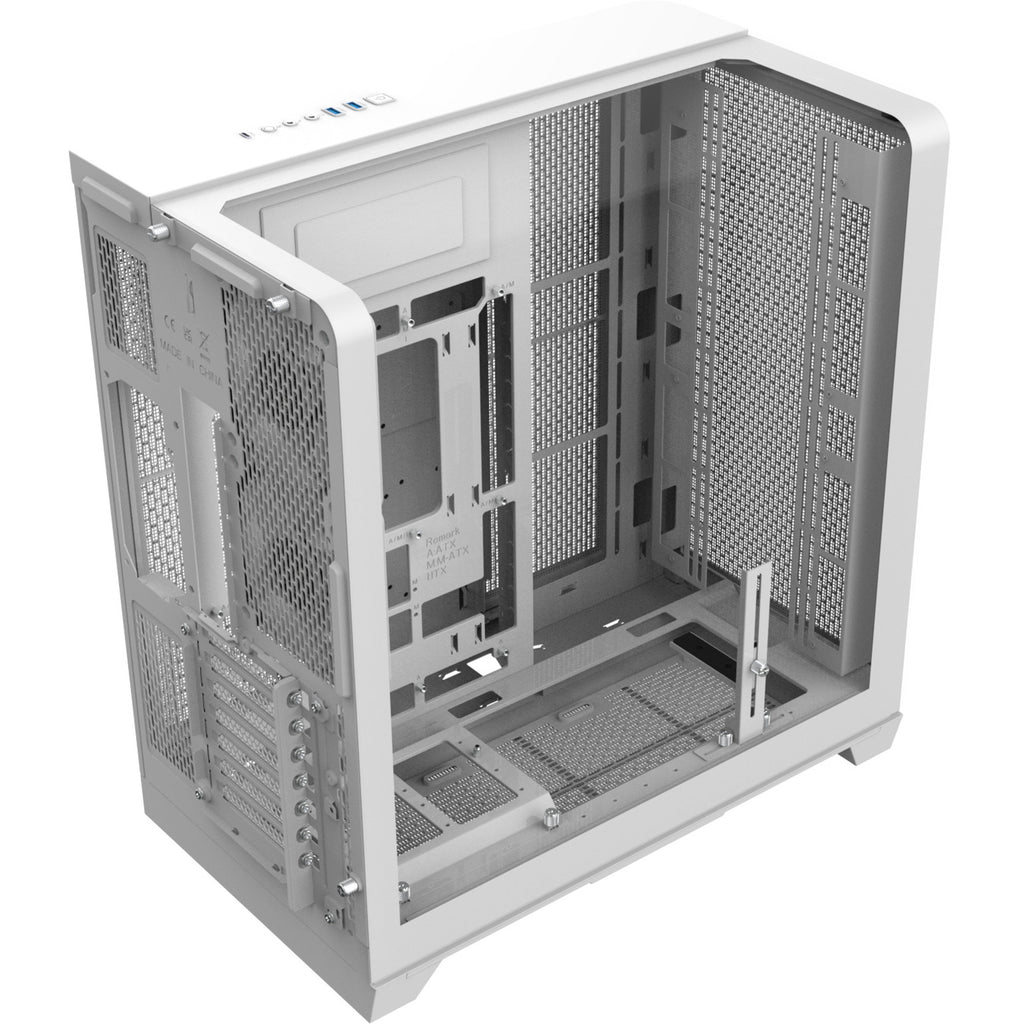 Thermaltake view 390 air snow midi tower behuizing (wit | 2x usb-a | 1x usb-c | tempered glass)