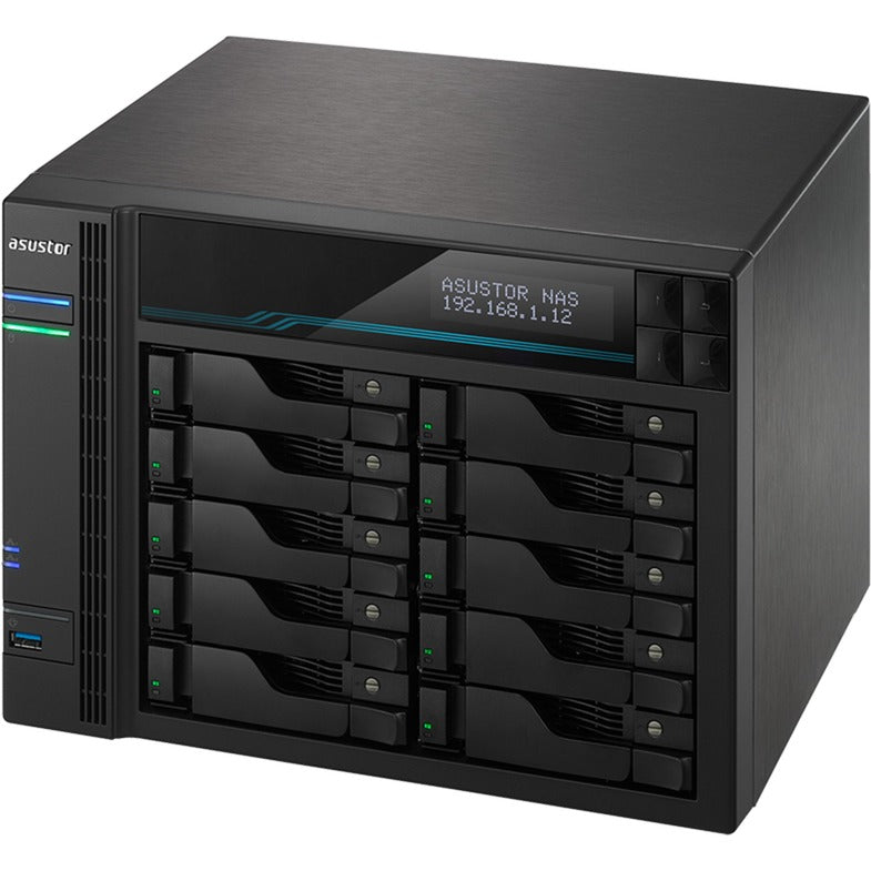 Asustor lockerstor 10 as6510t nas (zwart)