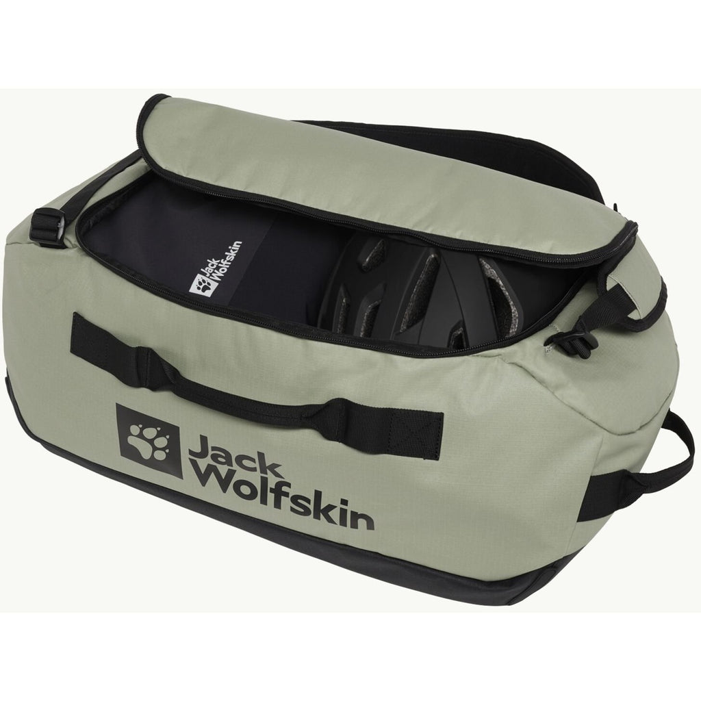 Jack wolfskin all-in duffle 35 rugzak (lichtgroen, 35 liter)